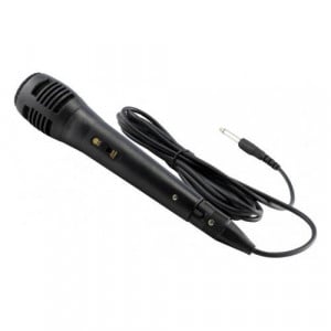 Omega Wired Microphone For Speakers 6.5mm Jack 3m Cable