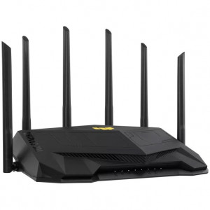 Router gaming TUF Asus WiFi 6, dual-band, quad-core 2.0 GHz, 2.5G dual-port, AiMesh, NM/ TUF-AX6000, Negru - Img 4