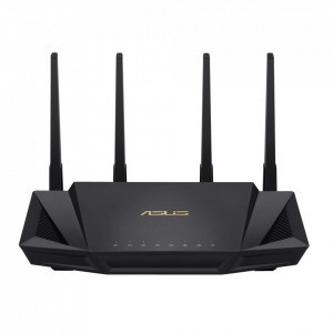 Router wireless Asus WiFi 6, AX3000, V2 Trend Micro, Tri-core 1.5 GHz, compatibil ASUS AiMesh, NM/ RT-AX58U, Negru - Img 7