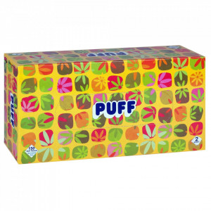 Servetele faciale pop-up Puff, 2 straturi, 150 buc, Alb