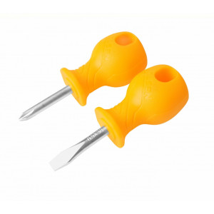 Set de surubelnite Tolsen 2 bucati, PH2x38 mm, 6.5x38 mm, maner ergonomic cu design patentat, varf magnetic, NM/ TL-20734, Galben
