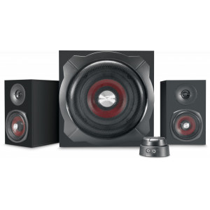 Sistem subwoofer SpeedLink Gravity 2.1, bluetooth, AUX, 120 W, Negru - Img 1