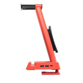 Stand pentru casti gaming SureFire Vinson N2, iluminare RGB, 2 porturi USB, NM/ 48848, Rosu - Img 4