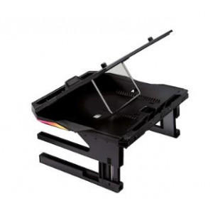 Stand pliabil pentru laptop gaming SureFire Protus X2, iluminare RGB, NM/ 48843, Negru - Img 3