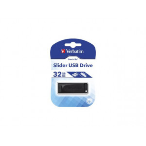 Stick memorie Verbatim Store 'n' Go Slider 32GB, USB 2.0, Black