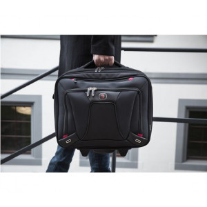 Troller Laptop Wenger Transfer NM 600664, 16", extensibil, rotile, buzunar tableta, Negru - Img 8