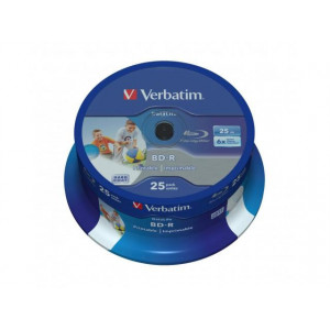 Verbatim BD-R Spindle 25 wide printable