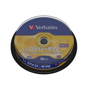 Verbatim DVD+RW 4X spindle 10