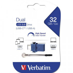 VERBATIM USB 3.2 32GB DUAL DRIVE USB C - USB A