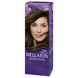 Vopsea de par permanenta Wellaton 4/0 Saten mediu, 110ml