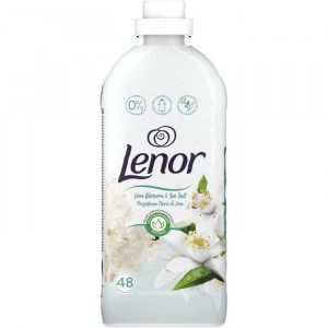 Balsam de rufe Lenor Lime blossom & Sea Salt, 48 spalari, 1,2 L, Alb