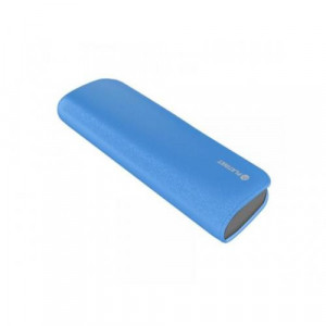 Baterie externa Platinet 7200 mAh, 2.1 A, piele + cablu microUSB, NM/ PMPB72LBL, Albastru - Img 1