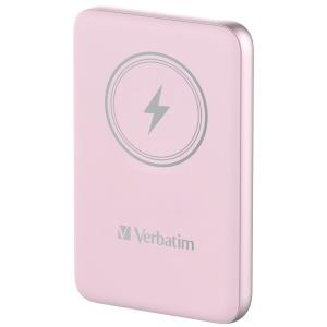 Baterie externa Verbatim 10.000 mAh, Charge'n'Go, magnetic wireless, NM/ 32248, Roz