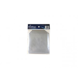 MediaRange Plastic Sleeves with Flap Pack 50