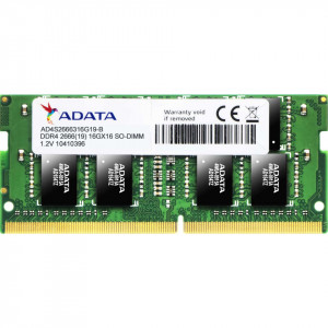 Memorie RAM pentru Notebook Adata 16GB, DDR4, 2666 MHz, SO-DIMM, CL19, Multicolor