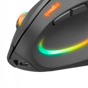Mouse optic vertical Speedlink Piavo Pro Ergonomic, 8 moduri de iluminare, DPI ajustabil, Negru - Img 3