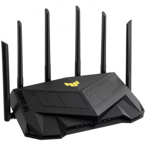 Router gaming TUF Asus WiFi 6, dual-band, quad-core 2.0 GHz, 2.5G dual-port, AiMesh, NM/ TUF-AX6000, Negru - Img 5