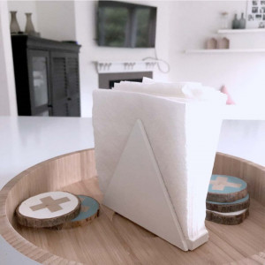Servetele de masa Elfi Family, 1 strat, 25 x 25 cm, 100 buc, Alb - Img 3