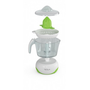 Storcator de citrice Tesla, 40 W, 0.7 L, 2 conuri, bol plastic, NM/ CJ100WG, Alb/Verde - Img 2