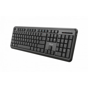 Tastatura Trust TK-350 NM 24414, 104 taste, wireless, waterproof, USB, raza wireless 10 m, Negru - Img 4