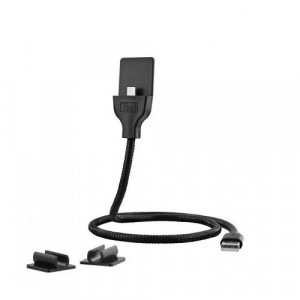 TNB METALIC USB-C USB CABLE charge, synchro and support, 60cm, bk