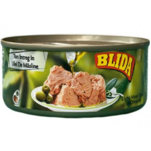 Ton intreg in ulei de masline Blida 160g, NM26296
