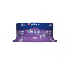 Verbatim DVD+R 16X 25PK SPINDLE 4.7GB