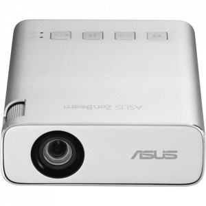 Videoproiector Asus ZenBeam E1R Argintiu DLP LED 30.000 ore, WVGA 854 x 480, 200 lumeni, 500:1, NM/ 90LJ00J3-B01070, Argintiu - Img 2
