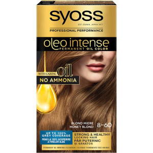 Vopsea de par permanenta fara amoniac Syoss Color Oleo Intense 6-80 Blond Aluna, 115 ml