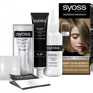 Vopsea de par permanenta Syoss Pantone 6-66 Nuca Prajita, 115ml - Img 2