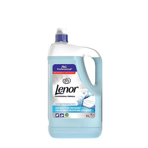 Balsam de rufe Lenor Spring Professional, 200 spalari, 5 L, Albastru