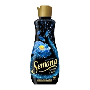 Balsam de rufe Semana Perfumes of Night Blue, 36 spalari, 800 ml, Albastru/Negru