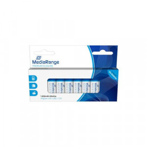Baterii alcaline MediaRange Premium MRBAT105/NM, mignon AA, LR6, 1,5V, 10 bucati, Albastru