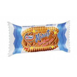 Biscuiti vanilie cu creama cacao Rostar-Mirut, 20 g, 160 buc./bax