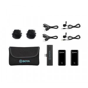 Boya BY-XM6-S6 Digital True-Wireless Dual Microphone, USB Type-C Mobiles (2.4 GHz) - Img 4