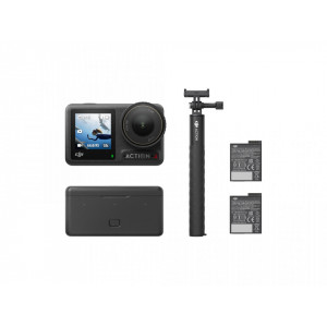 Camera de actiune DJI Osmo Action 4 Adventure Combo, 4K60, 10MP, 3 Axe, Rocksteady 3, NM/ CP.OS.00000270.01, Negru - Img 1