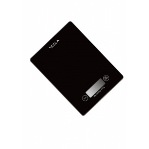 Cantar de bucatarie din sticla Tesla, 5kg, ecran LCD, functie Tara, NM/ KS201B, Negru - Img 2