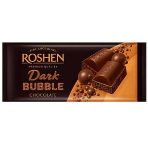 Ciocolata aerata Roshen Dark 80g, NM21904
