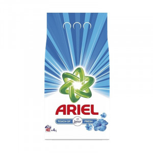 Detergent automat pudra Ariel Touch of Lenor Fresh, 40 spalari, 4 kg, Alb/Blue