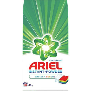 Detergent automat pudra Ariel White & Color, 130 spalari, 13 kg, Alb/Verde - Img 1