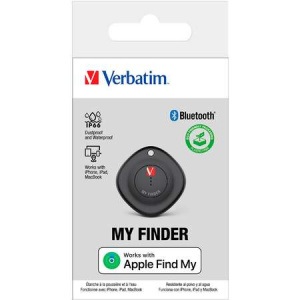 Dispozitiv de urmarire a locatiei MyFinder Verbatim, Bluetooth 5.2, 2 pack Waterproof, Apple IOS, NM/ 32131, Negru - Img 3