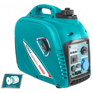 Generator de curent cu inverter Total TP530001/NM, putere 2.2kW 230 V, benzina, 3 Cp, regulator AVR, Verde