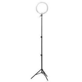 Lampa LED Ring TnB cu trepied, 12 inch, 160 cm, 144 LED-uri, NM/ INLEDSTUD, Negru