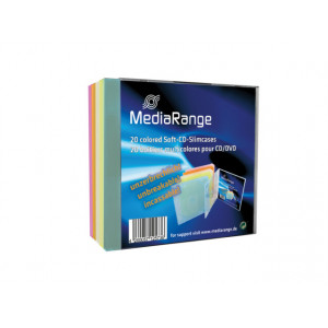 MediaRange CD-Soft-Slimcase Color Pack 20