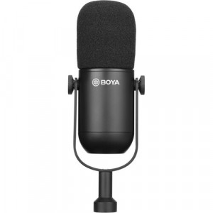 Microfon podcast XLR dinamic Boya, BY-DM500NM, fara brat, Negru - Img 1
