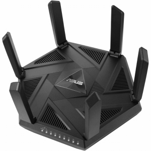 Router ASUS, Tri-band WiFi 6E, control parental 6Ghz BandFree , port 2.5G, AiMesh Support, NM/ RT-AXE7800, Negru - Img 5