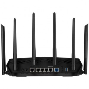 Router gaming TUF Asus WiFi 6, dual-band, quad-core 2.0 GHz, 2.5G dual-port, AiMesh, NM/ TUF-AX6000, Negru - Img 6