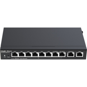 Router Reyee, 10x10/100/1000 Base, RAM 512 MB, Cloud, 10 porturi, NM/ RG-EG310GH-P-E, Negru - Img 1