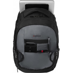 Rucsac Wenger Transit NM 600636,16 inchi, compartiment captusit pentru laptop, buzunar pentru iPad, tableta, eReader, Negru - Img 2