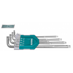 Set 9 chei imbus Torx - T10-T50 - Cr-V, brat lung (INDUSTRIAL)